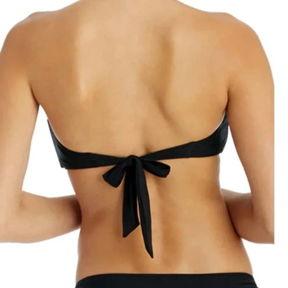 New HELEN JON Shell Bandeau Bikini Swim Top Slate Blue Size XS - Picture 9 of 10